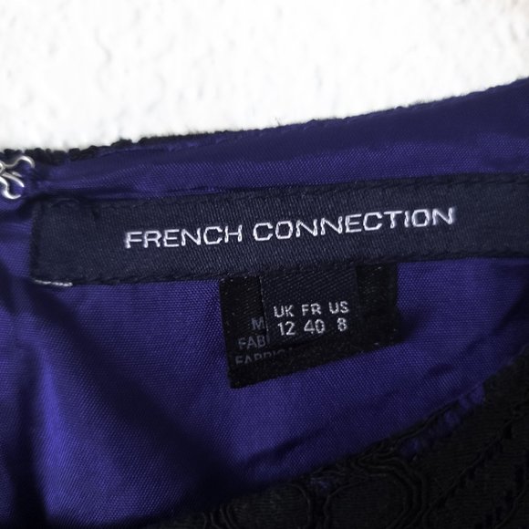 French Connection Leana Lace Flared Dress – 8 - Picture 8 of 15